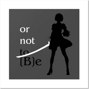 or not to [B]e (minimalistic 2B) Posters and Art